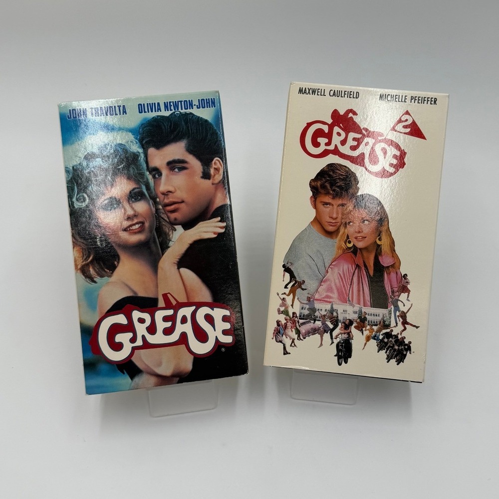 Grease and Grease 2 VHS Tape Movie Set Paramount‎ Pictures